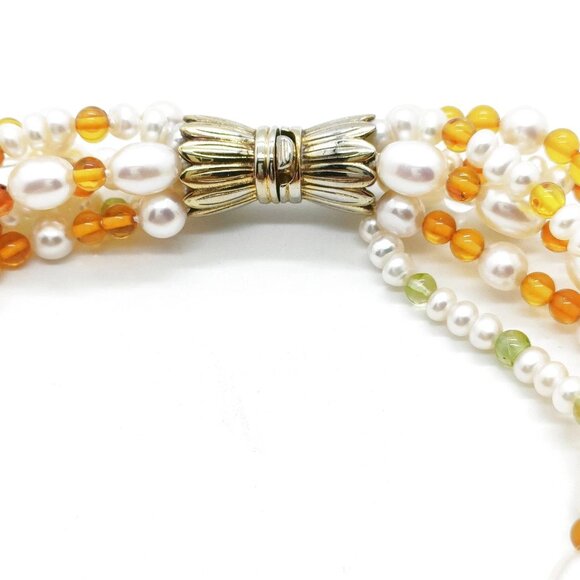 Jewelry Necklace Pearl Silver Multi Color 4482401 - Picture 3 of 9